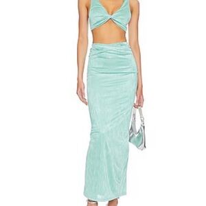 superdown Aqua Maxi Dress